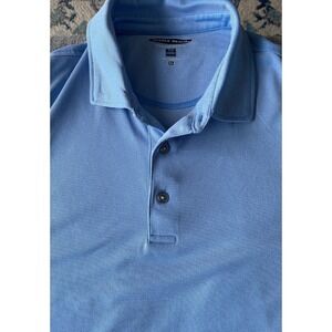 Men's Pebble Beach Golf Performance Golf Polo Short Sleeve  Size XL Light Blue